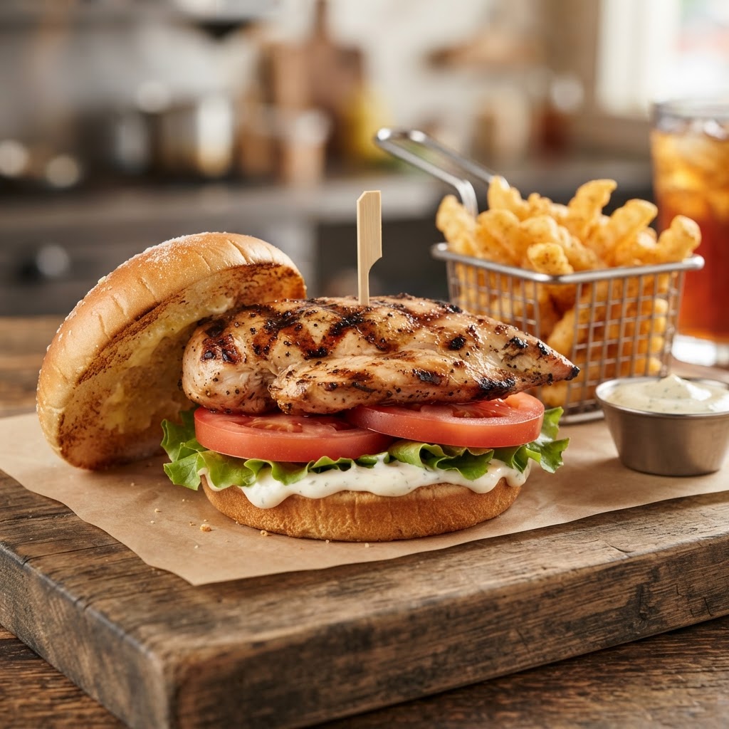 Grilled Chicken Sandwich W/ Whatasauce