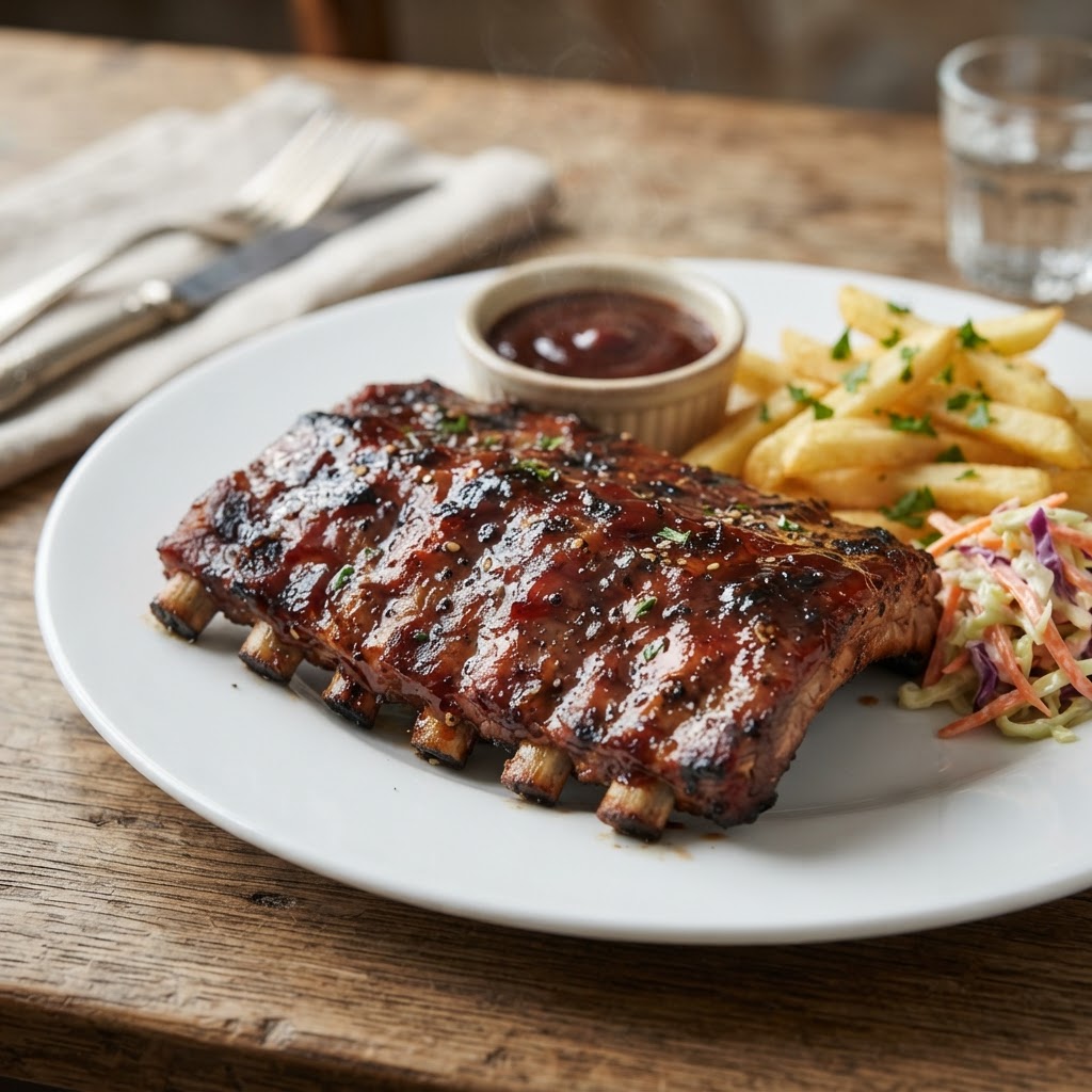 Double-Glazed Baby Back Ribs (half rack)