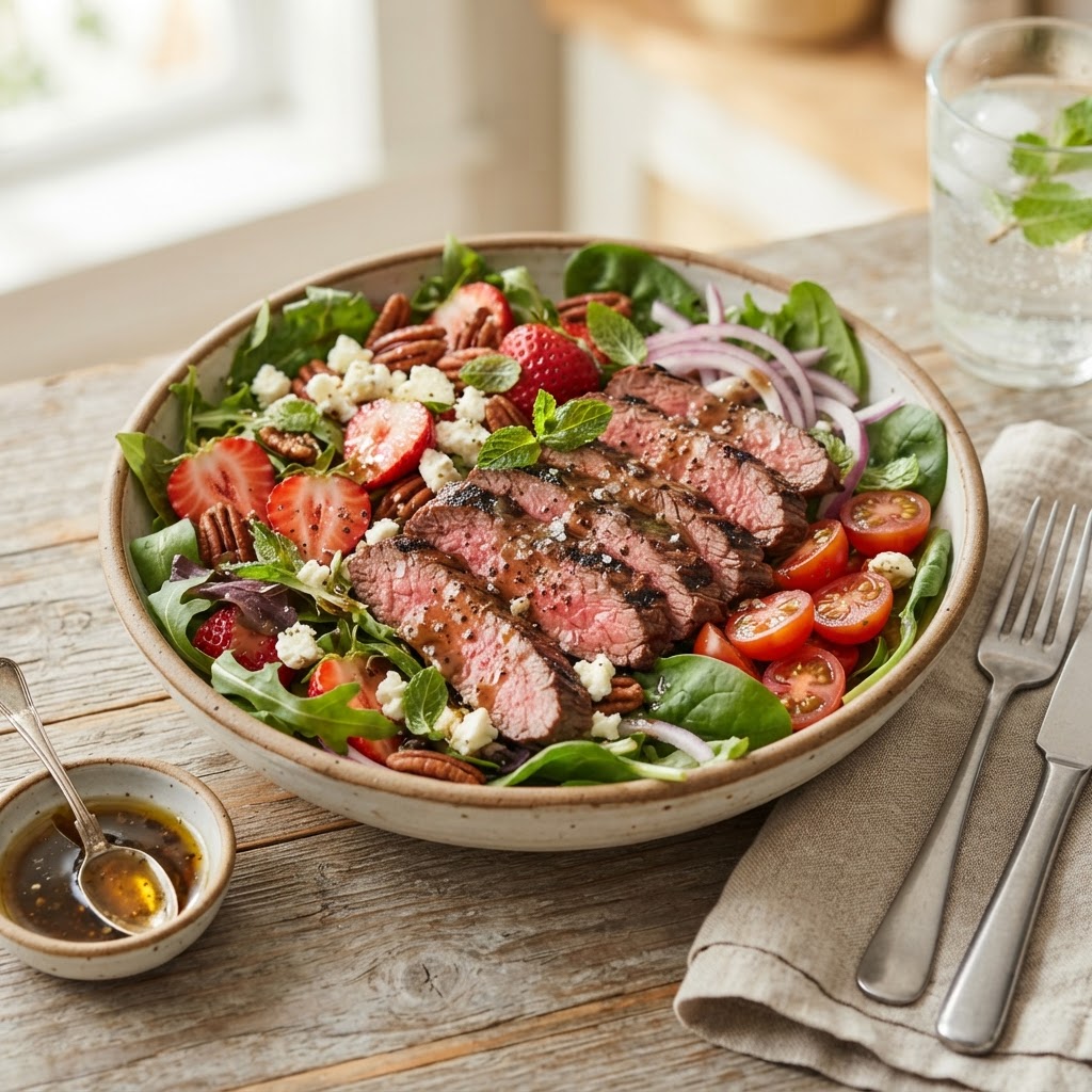 Strawberry Steak Salad