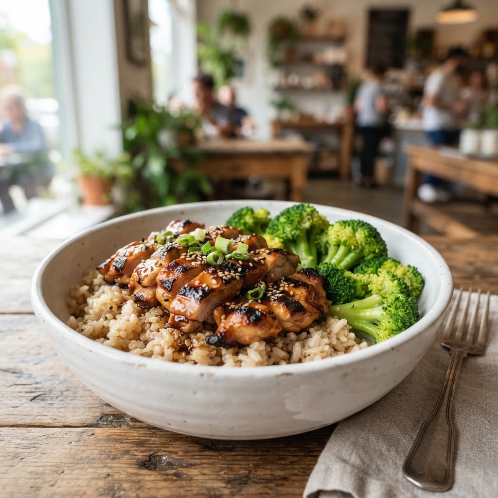 Teriyaki Chicken & Broccoli Bowl