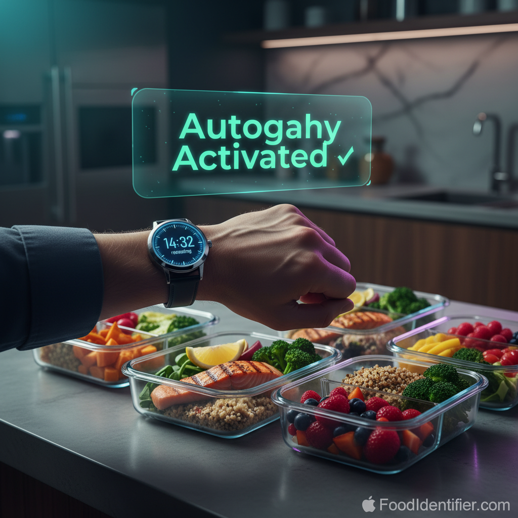 16:8 intermittent fasting guide 2026 — week-by-week results, autophagy and meal plans — FoodIdentifier.com