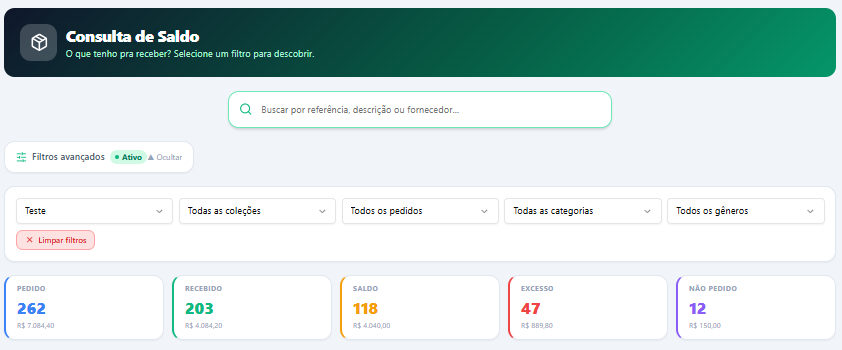 Consulta de Saldo
