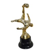 TROFEO FUTBOL 17 CM ALTURA PLATA