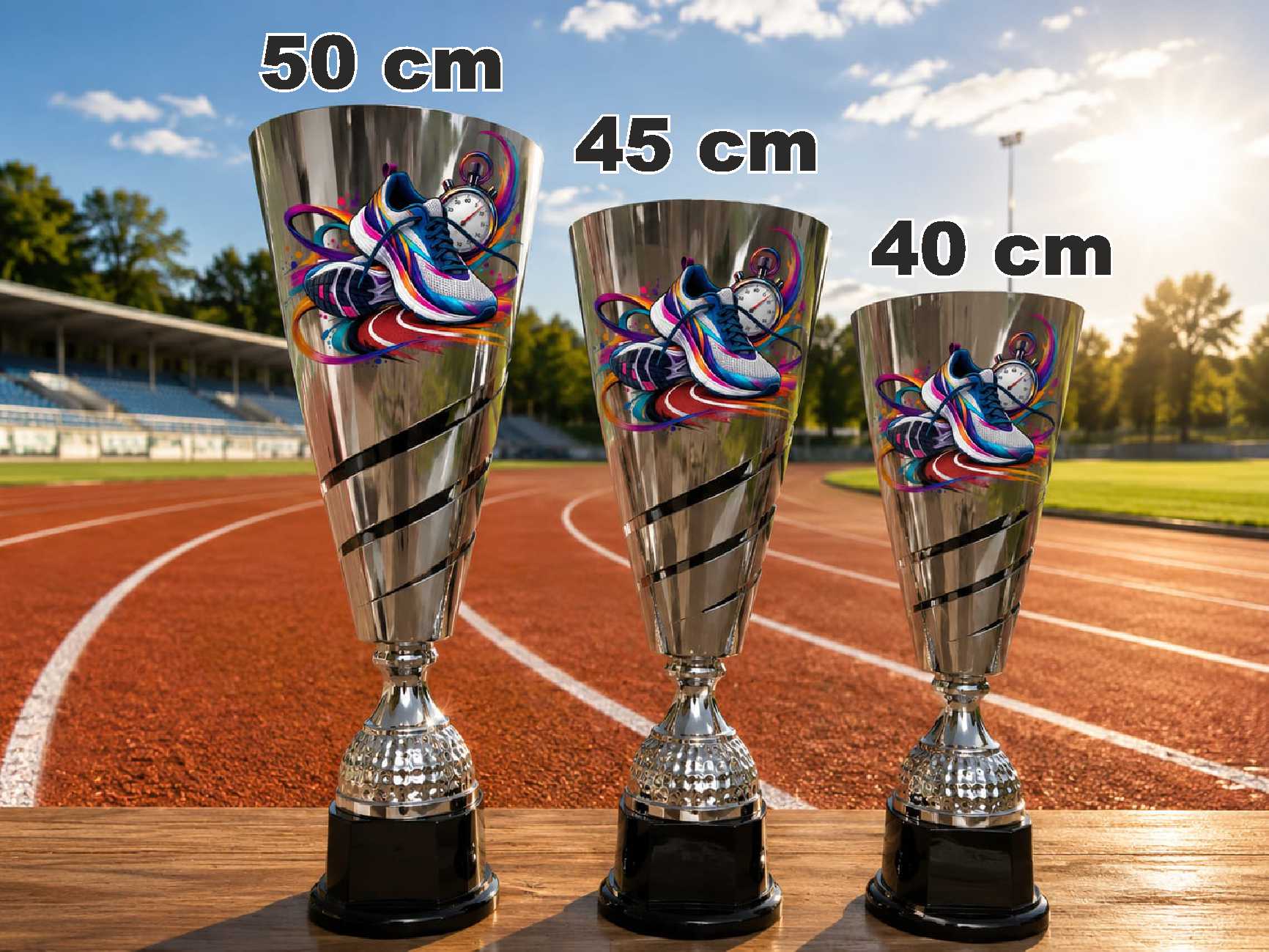 KC4340 COMBO ATLETISMO GRABADO LASER UV METALICAS PLATA
