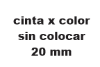 CINTA 20MM COLOR SIN COLOCAR Ø56 A Ø75 mm