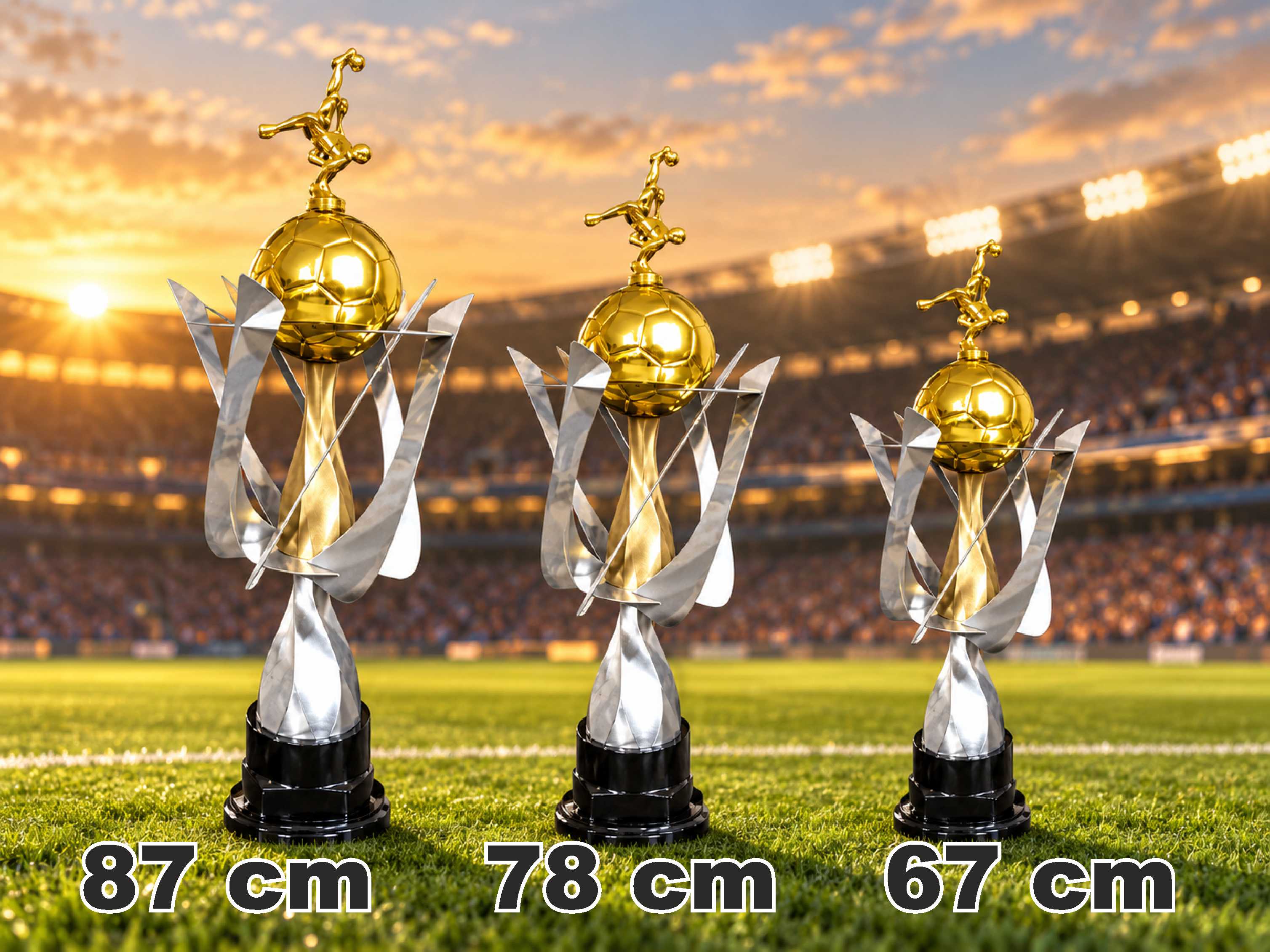 KC4600 COMBO COPA ELFICA FUTBOL Alt. 87 cm - 76 cm - 67 cm