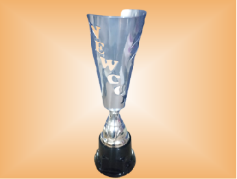 K4422 COPA NEWCON 50 cm METALICA PLATEADA