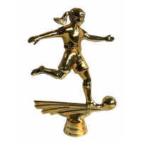 AAF13 ALEGORIA FUTBOL FEMENINO 13 cm ORO