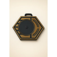 MEDALLA PLASTICA PORTA CENTRO STAMPING Ø70mm
