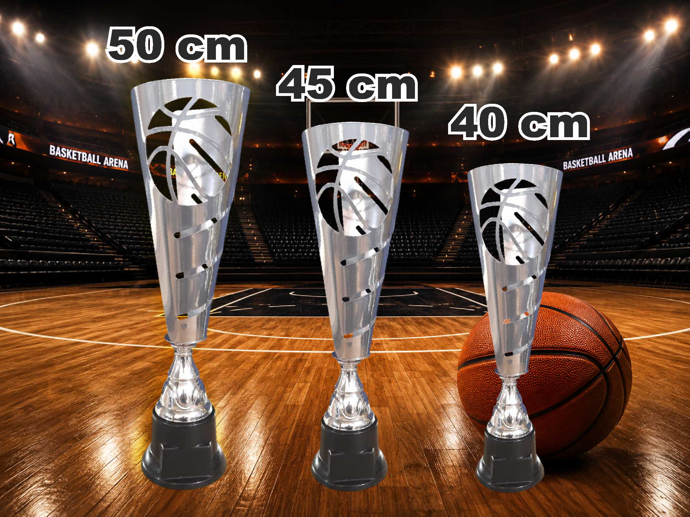 KC4481 COMBO COPA LASER BASKET METALICAS PLATA