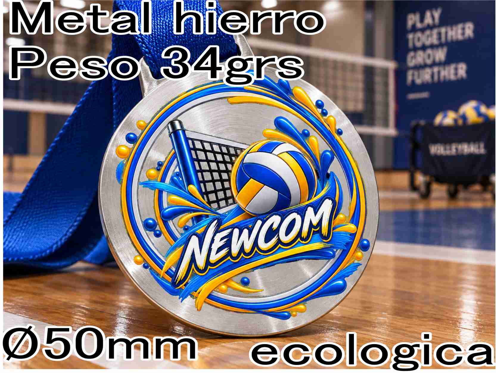MZ NEWCOM UV -Peso 34 grs- Metalica - ECOLOGICA (no usamos galvanoplastia) cinta color sin cargo