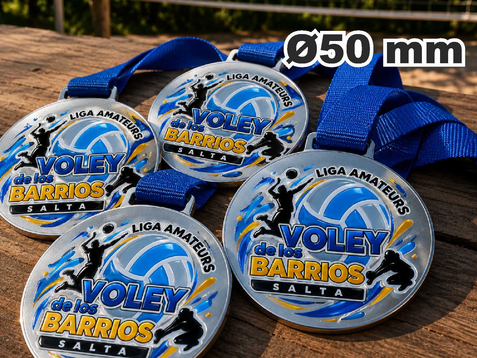 MV50 PERSONALIZADA UV- Ø50mm -Peso 34 grs- Metalica - ECOLOGICA (no usamos galvanoplastia)
