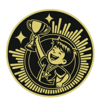 MEDALLA PLASTICA CAMPEON STAMPING Ø70mm