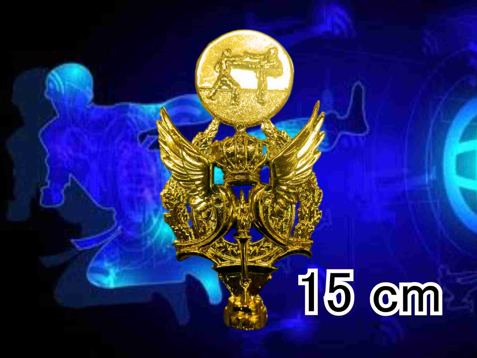 AATW15 ALEGORIA AGUILA TAEKWONDO 15 cm ORO