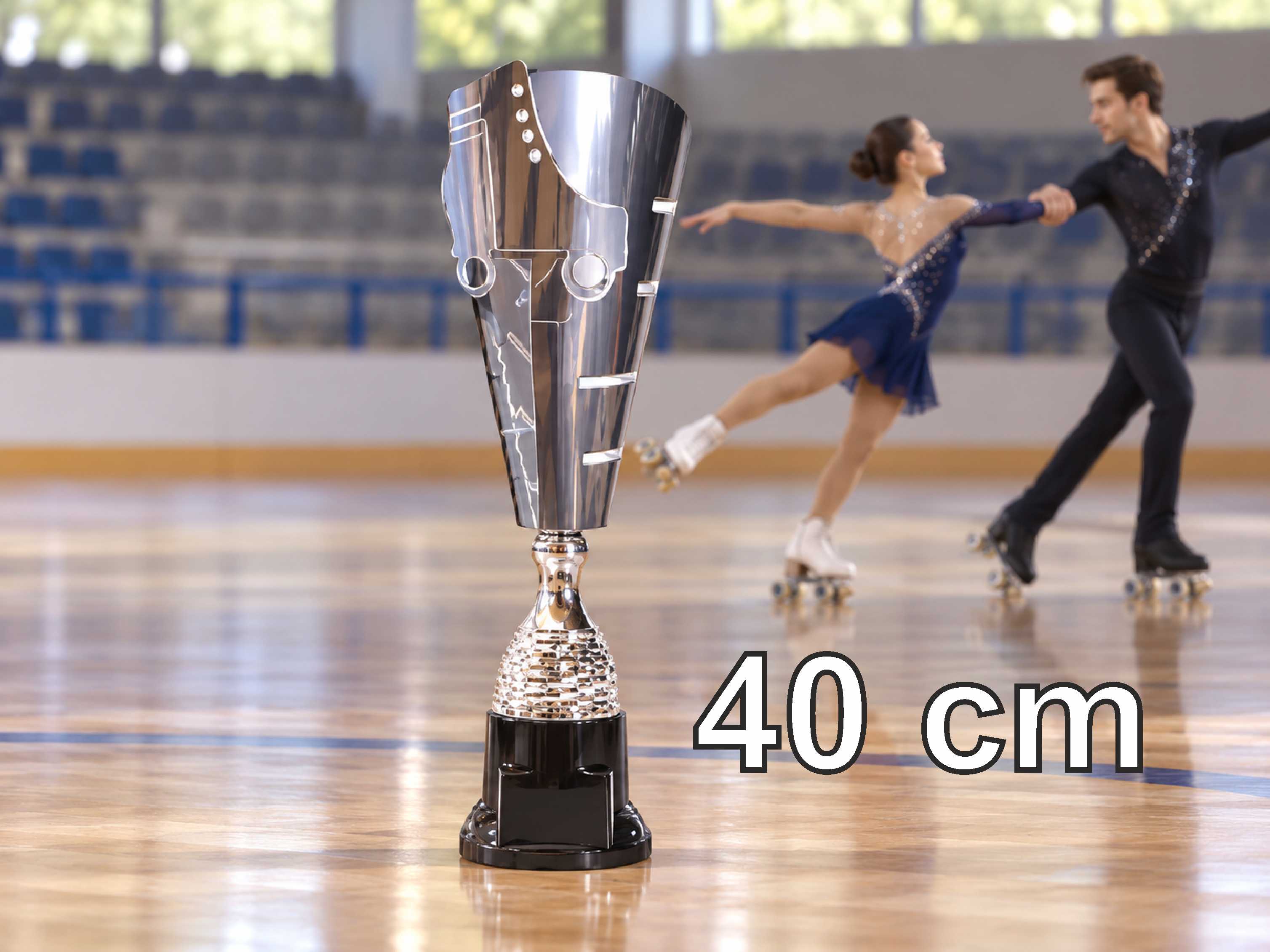 K4483 COPA LASER PATIN 40 cm   METALICA PLATA