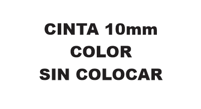 CINTA 10MM COLOR SIN COLOCAR Ø30 A Ø55 mm