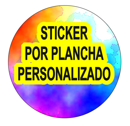 PLANCHA STICKER MEDIDA Ø45 x 18 - Ø38 x 27 - Ø28 x 52 Ø50 x 15 SIN COLOCACION