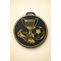 MEDALLA PLASTICA FUTBOL STAMPING Ø65mm