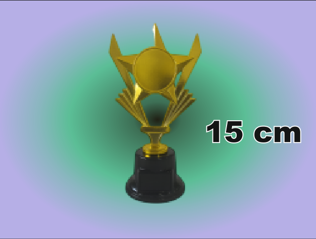 T800 TROFEO ESTRELLA PORTA 15 CM ALTURA