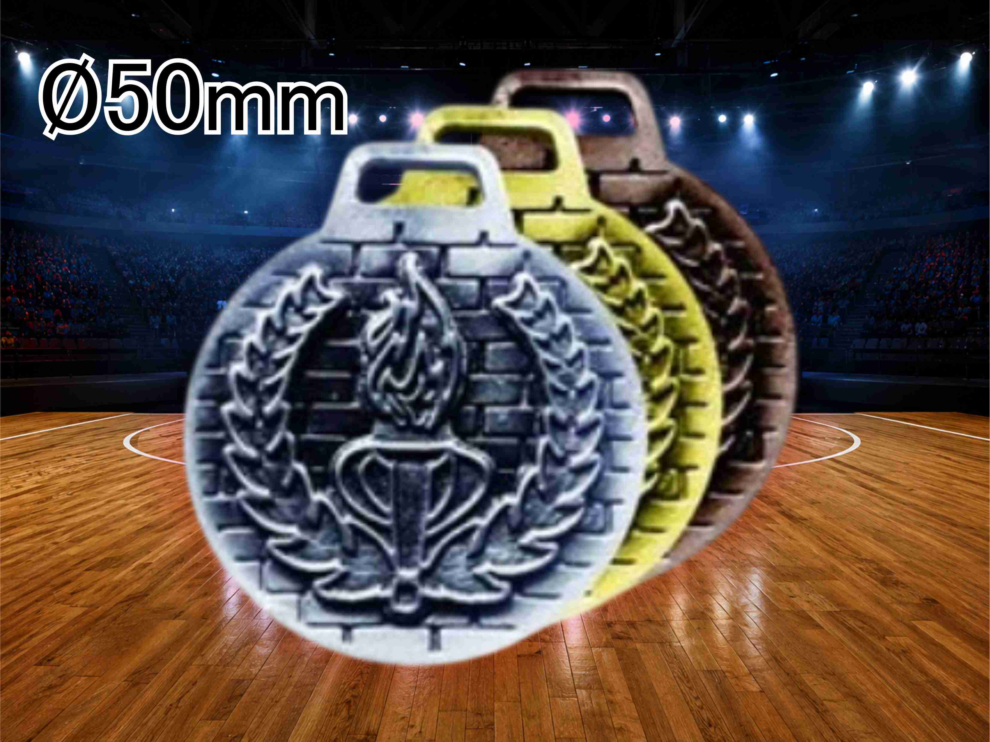 MF333X- Medalla Ø 50 mm Triunfo Antorcha