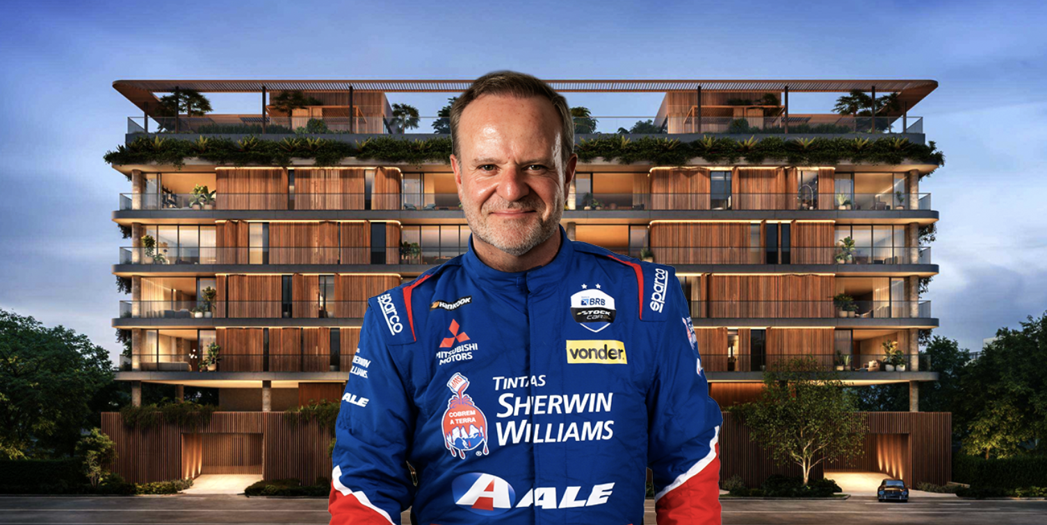 Rubens Barrichello at Colette Residences — Press Photo