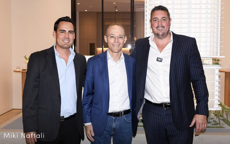 Miki Naftali with partners at the Viceroy Residences event