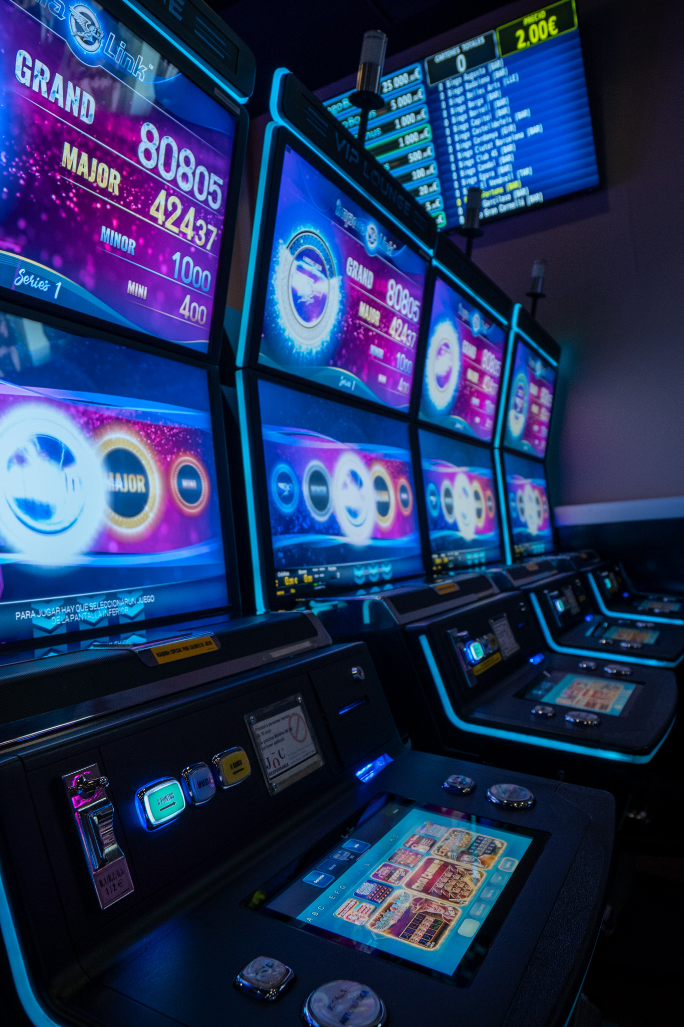 Máquinas slots con jackpots Grand, Major, Minor y Mini del Bingo Fortuna