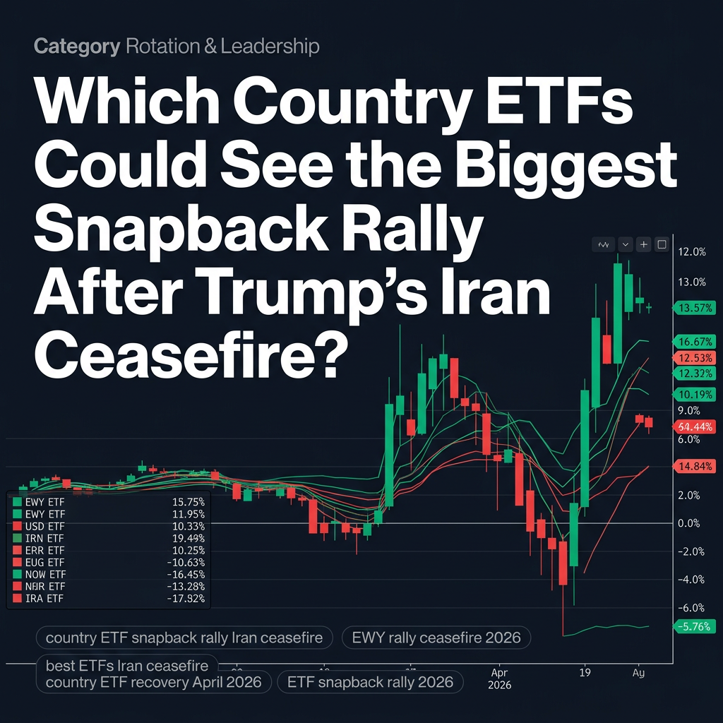 Which Country ETFs Could See the Biggest Snapback Rally After Trump's Iran Ceasefire?