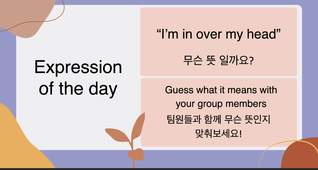 Expression of the day 4
