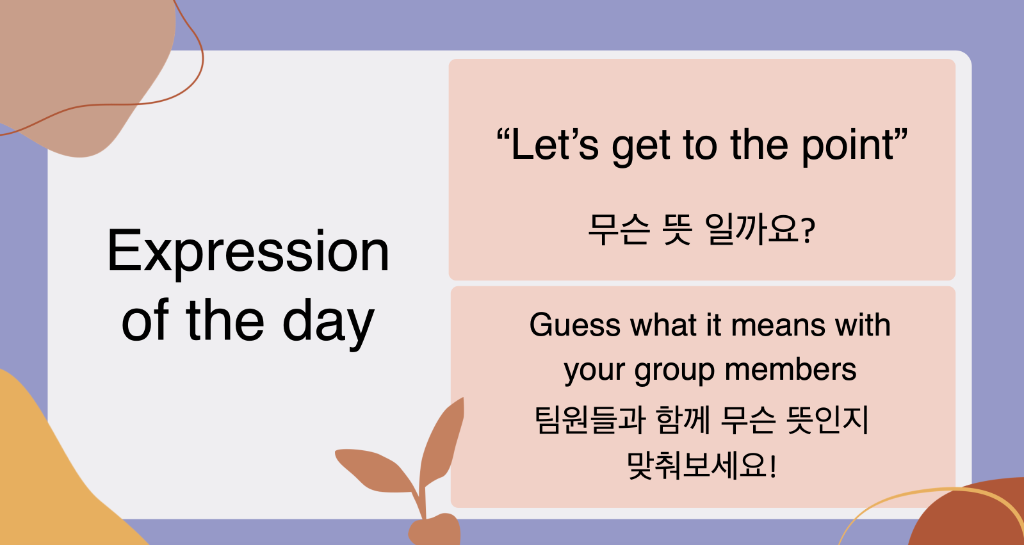 Expression of the day 3