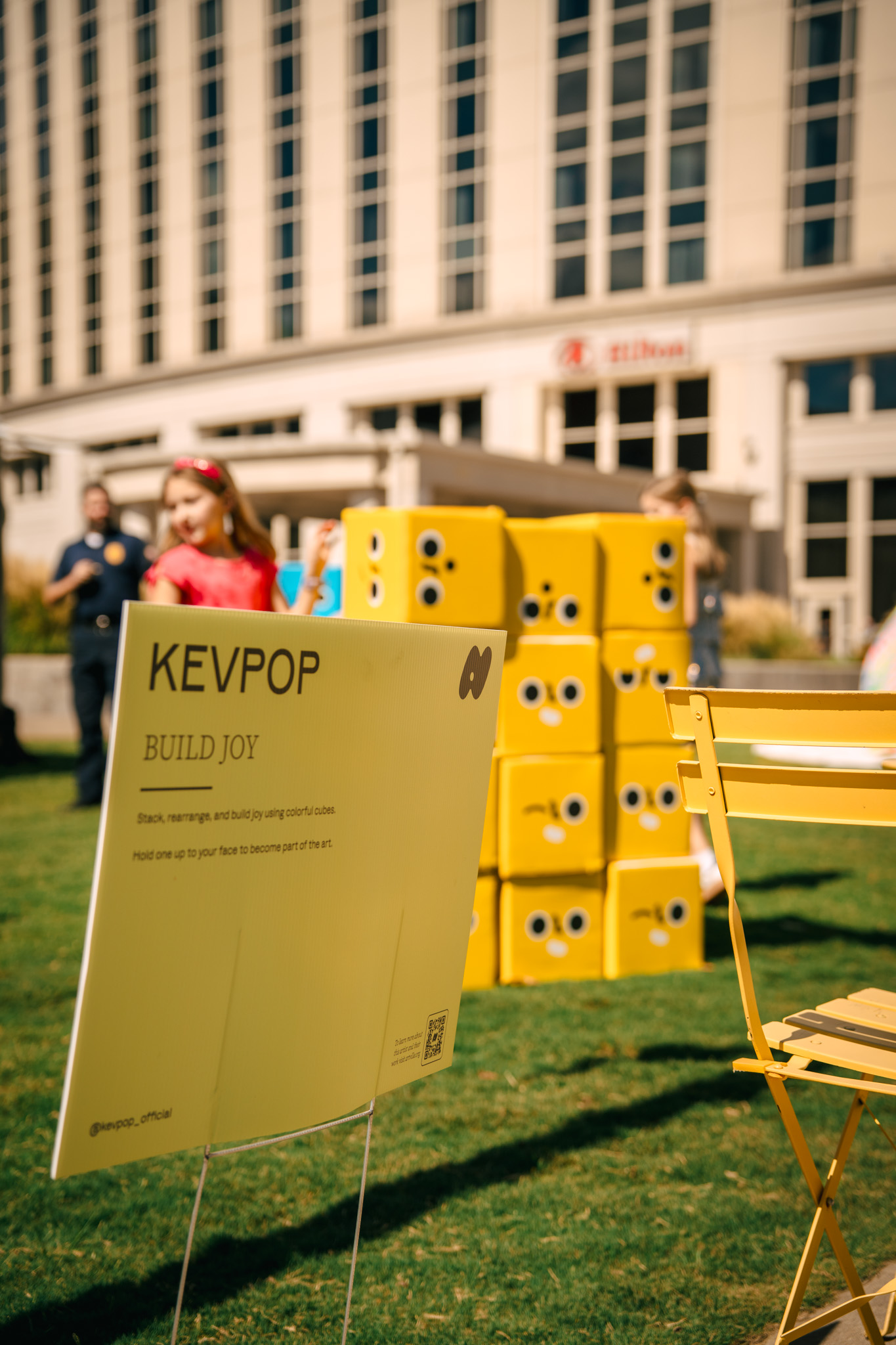 Build Joy interactive sculpture at Artville 2026