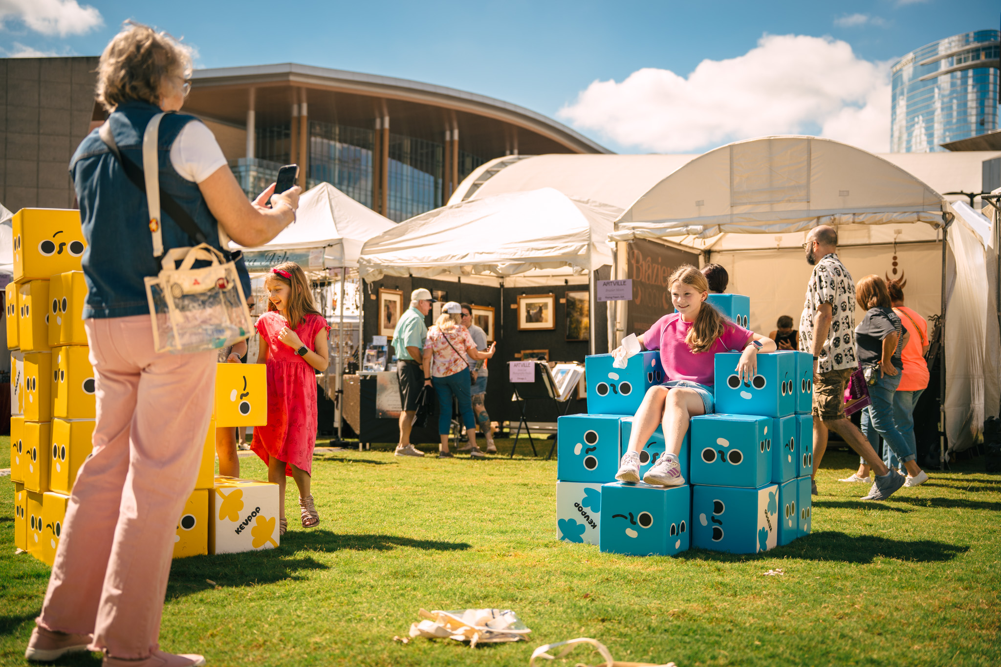 Build Joy interactive sculpture at Artville 2026