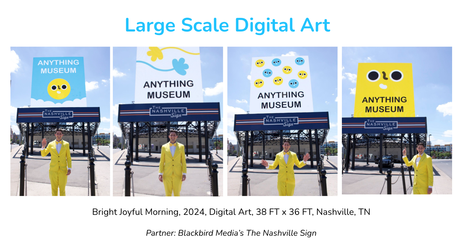 Bright Joyful Morning, 2024, Digital Art, 38 FT x 36 FT, Nashville, TN