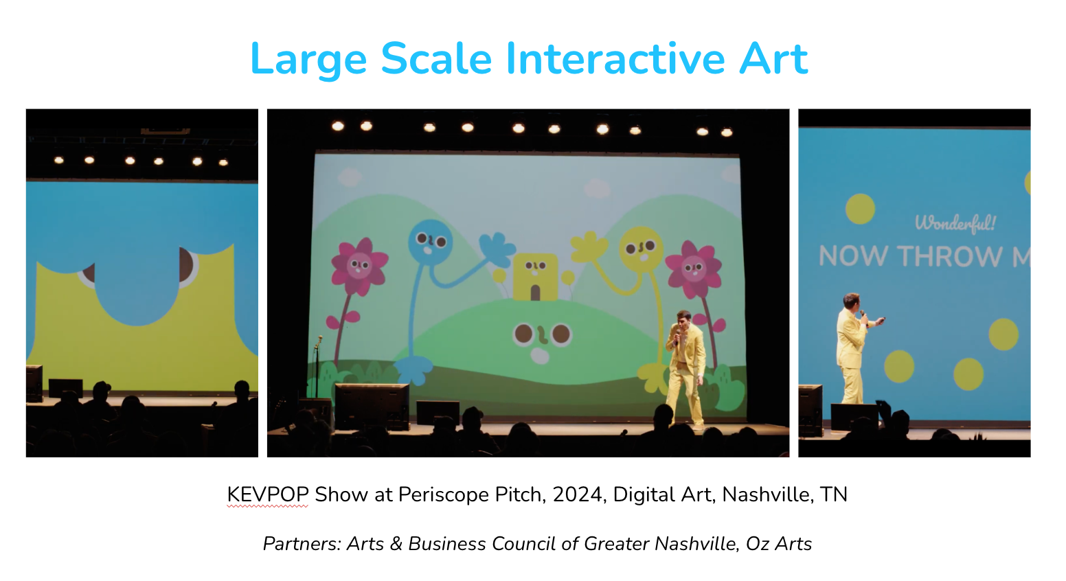 KEVPOP Show at Periscope Pitch, 2024, Digital Art, Nashville, TN