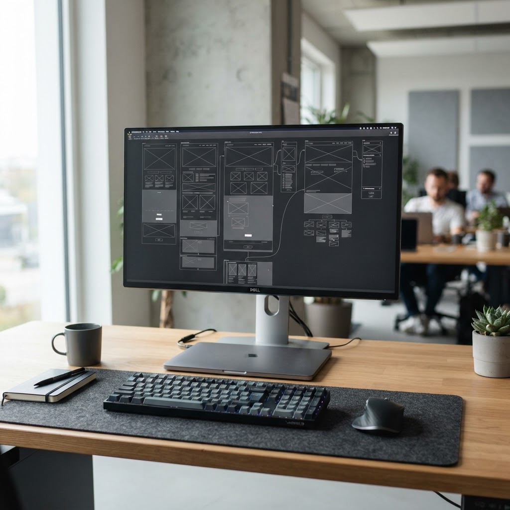 Custom development starts with strategy and architecture, not just a pre-made skin.