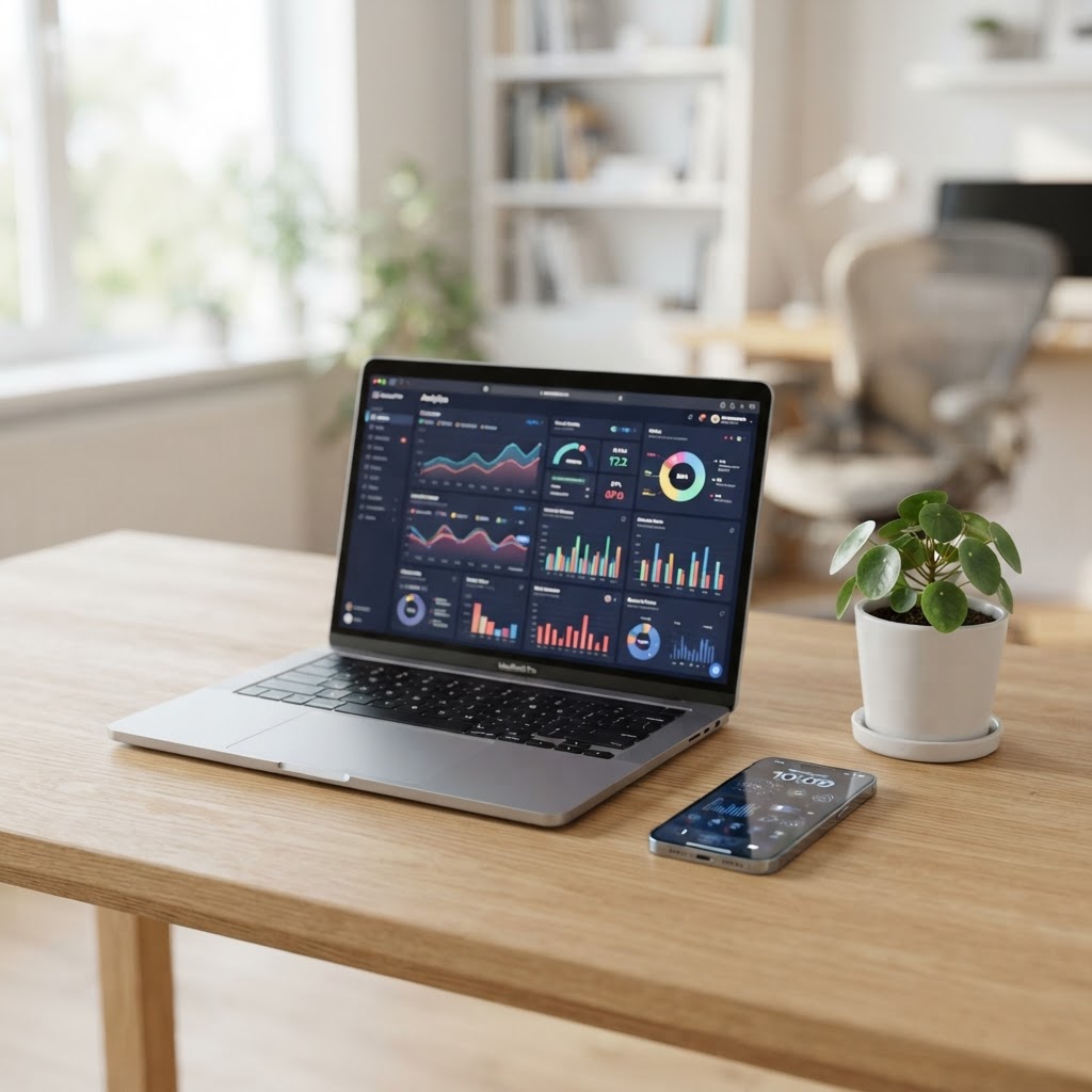 A streamlined workspace reflects a streamlined business and allows for deeper focus.