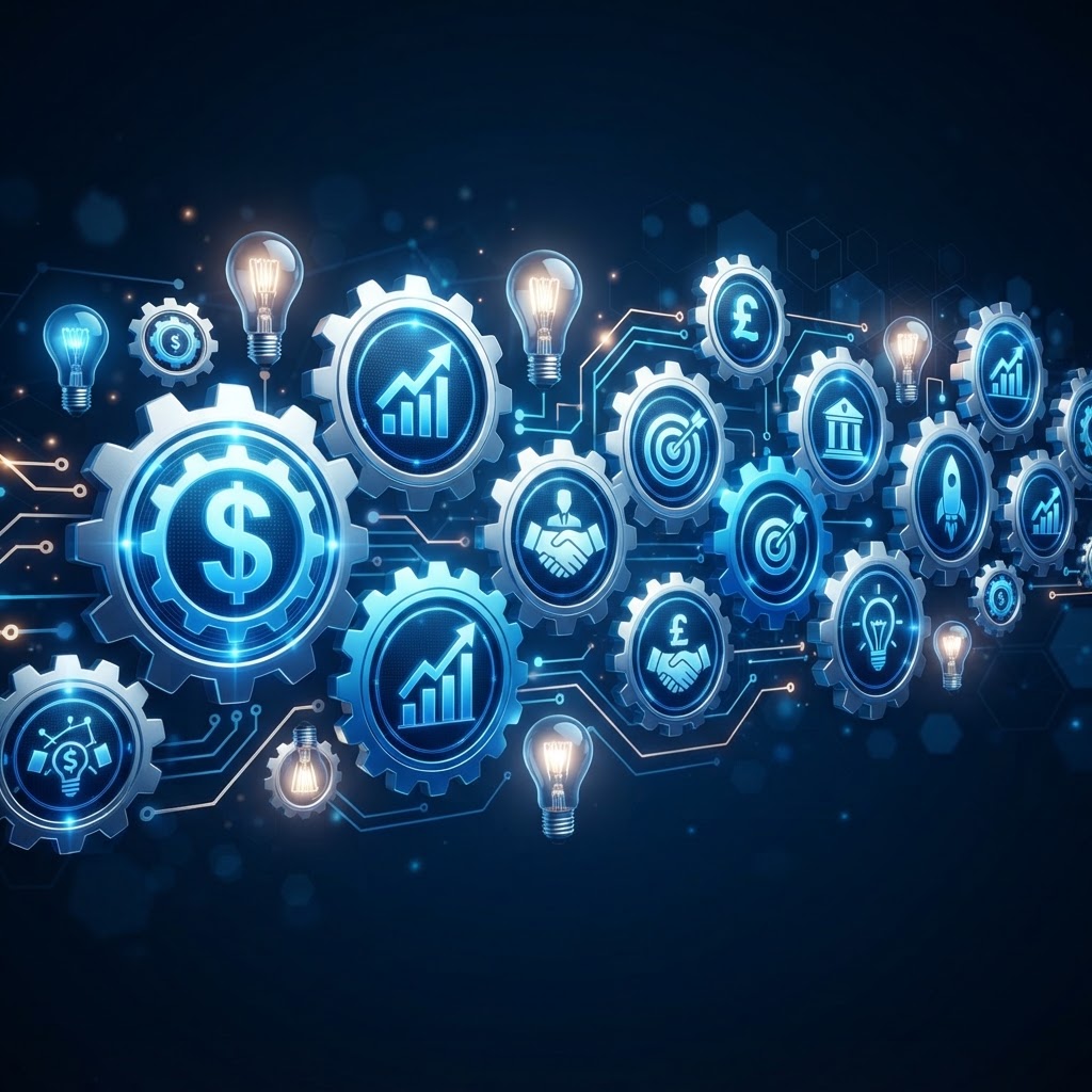Interconnected systems and smart marketing drive sustainable business growth.