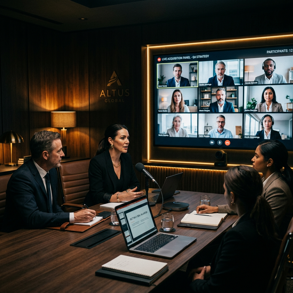 Live deal discussion on a Gathering call
