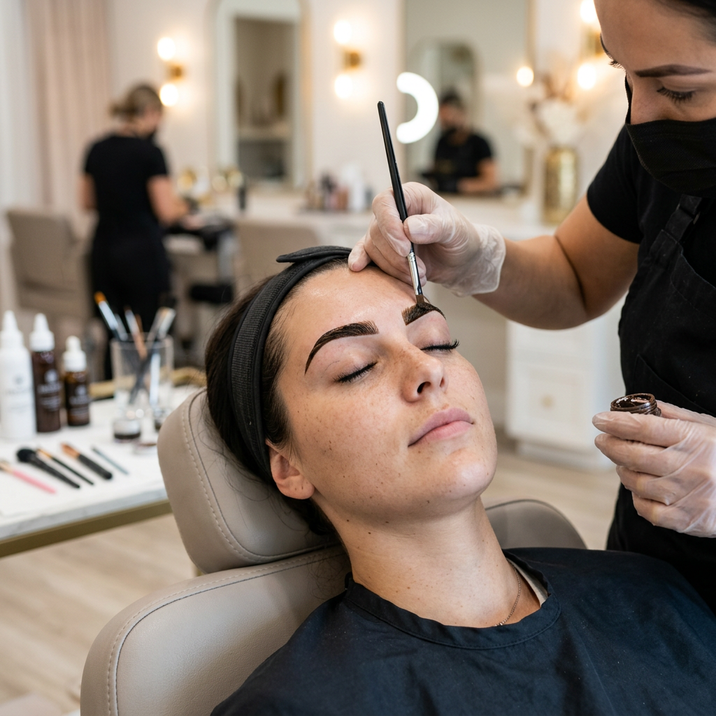 DISEÑO DE CEJAS CON HENNA