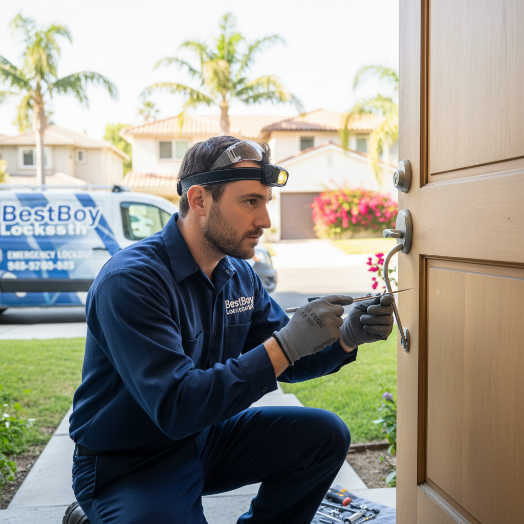 BestBoy Locksmith technician providing emergency lockout service in Citrus Heights