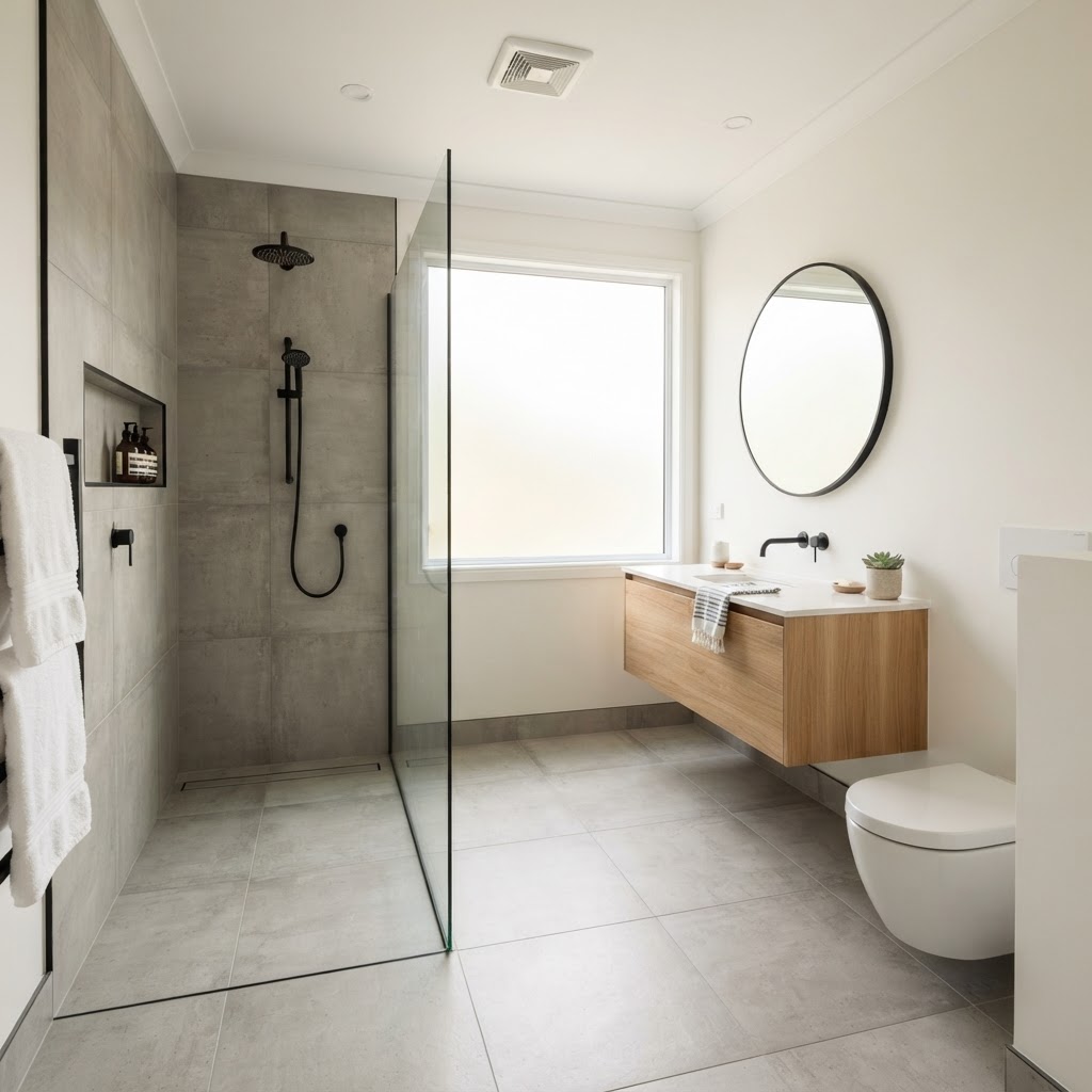 Badkamer na renovatie — Dendermonde