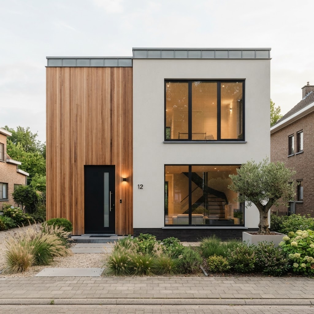 Gevel met houtbekleding — Gent