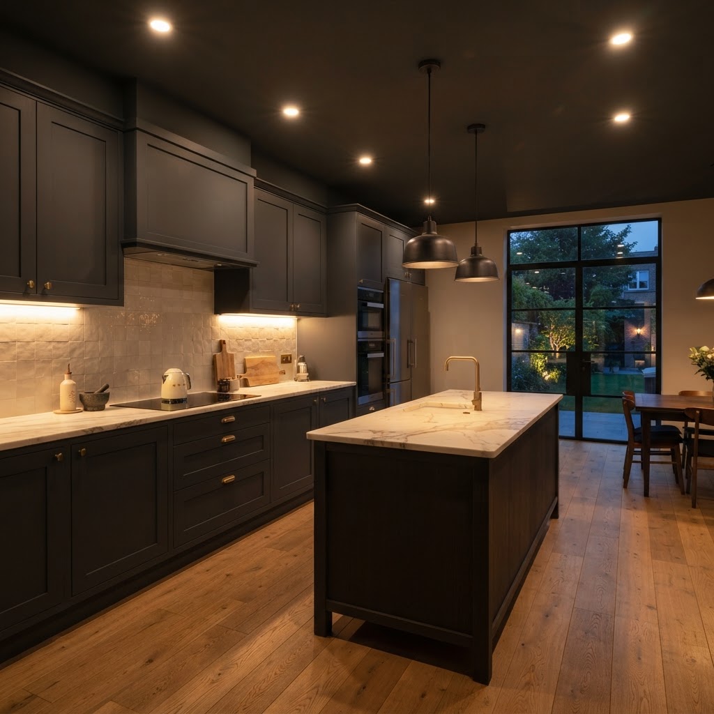 Keuken met LED-verlichting — Sint-Niklaas