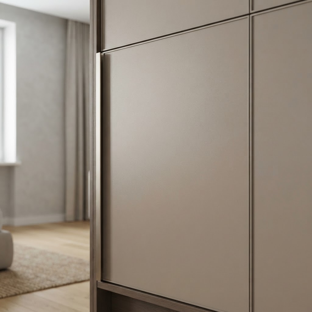 Mat glas fronts