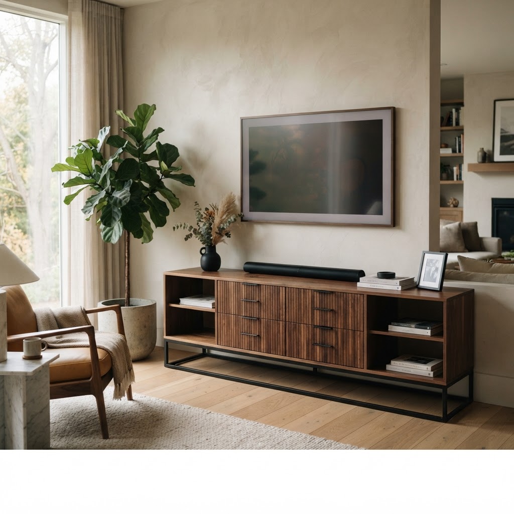 Tv-meubel in walnoot — Dendermonde