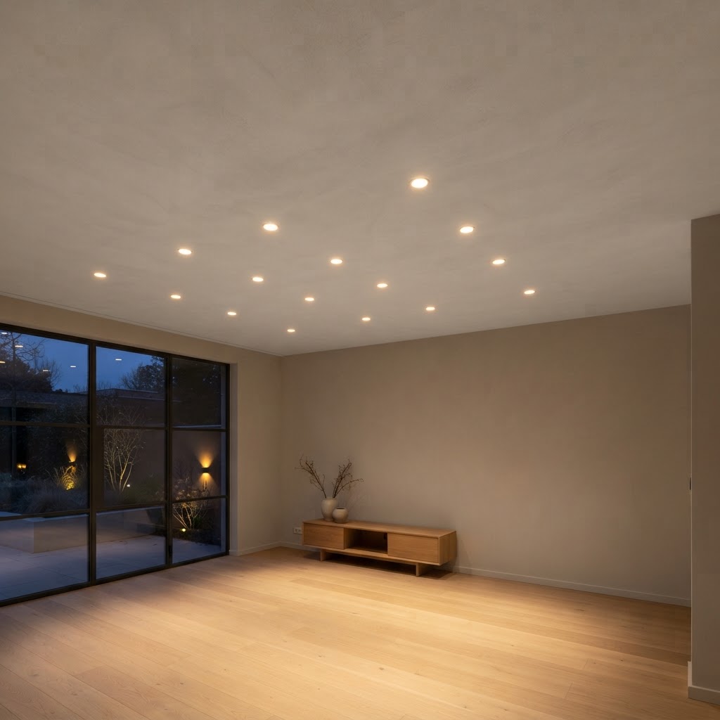 Woonkamer inbouwspots — Lokeren