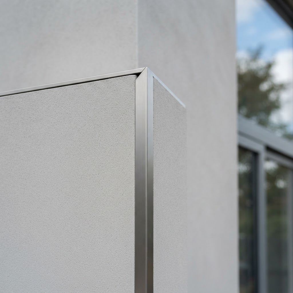 Gevel detail hoekafwerking — Wetteren
