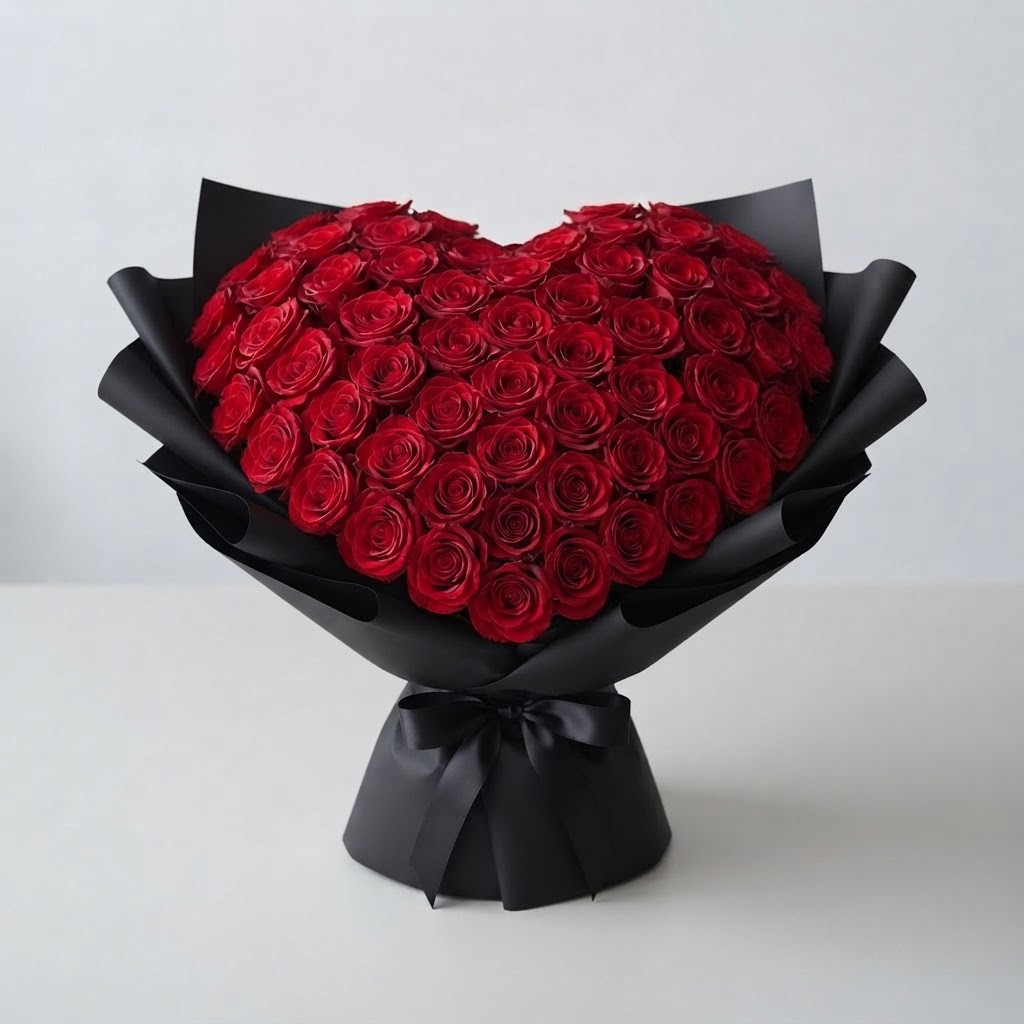 Heart of Red — 40 Stems