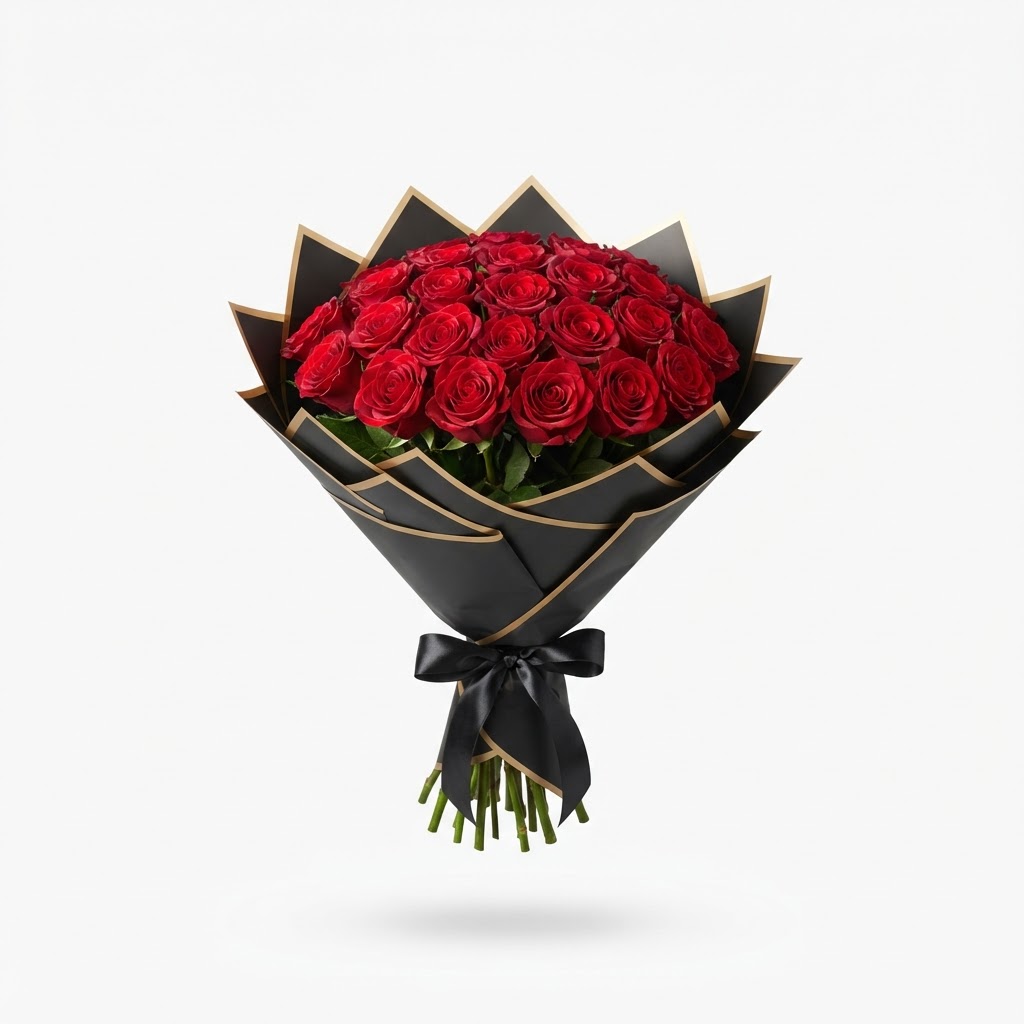 Romantic Red · 20 stems