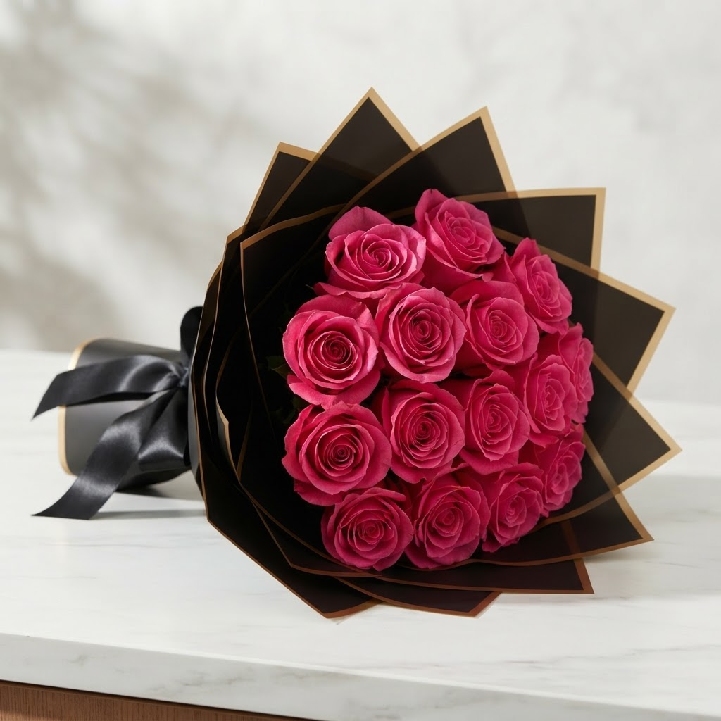 Hot Pink · 10 stems